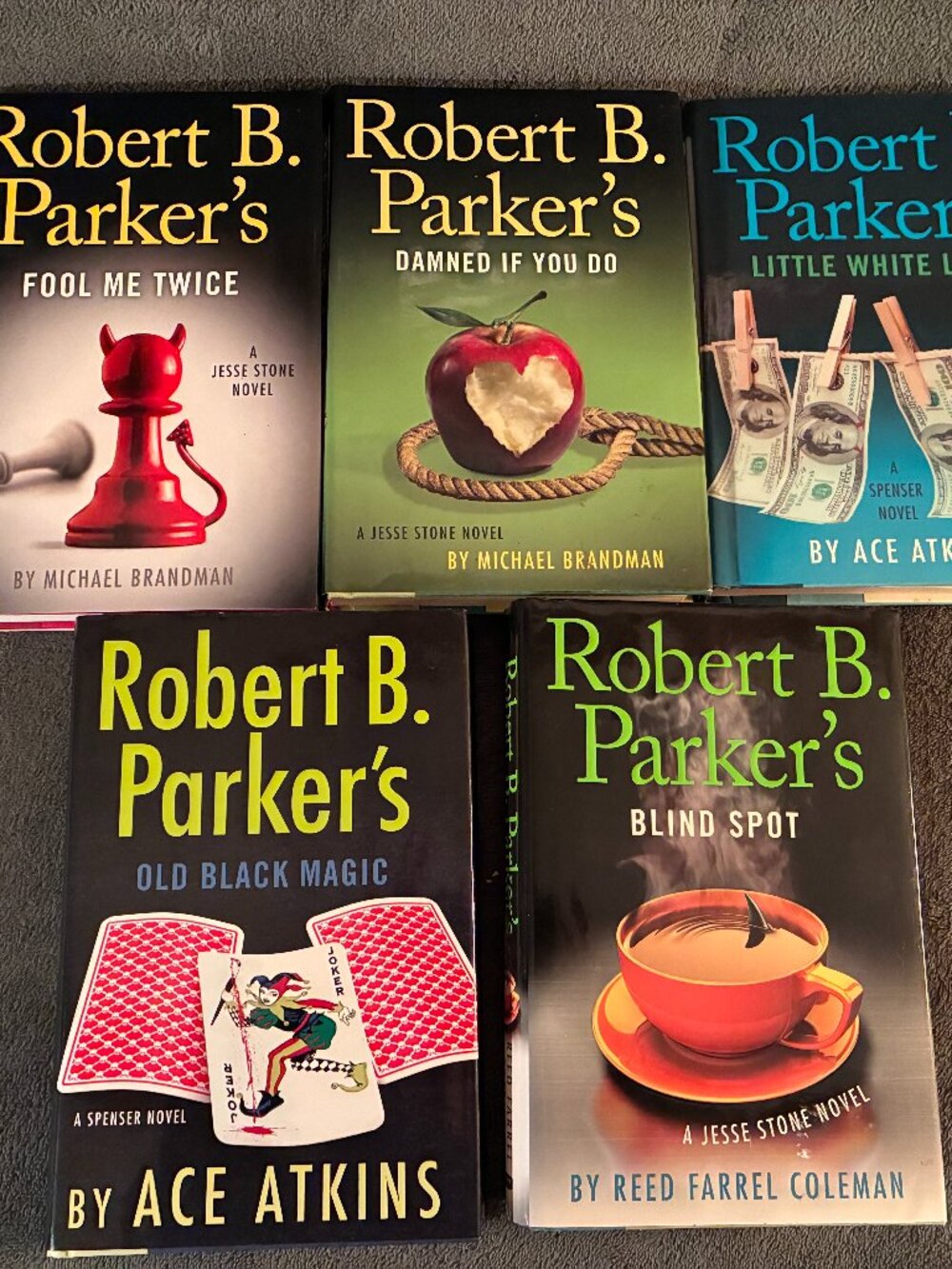 Lot of 5 ROBERT B PARKER Books, 1st edition/1st Printing